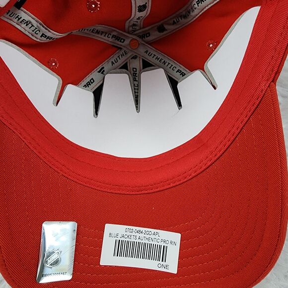 Columbus Blue Jackets Fanatics Branded Authentic Pro Rinkside Adjustable Hat NEW - Picture 6 of 7